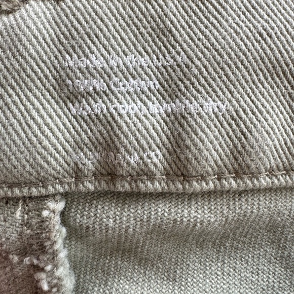 Alex Crane green jeans straight leg button fly high waist size 28 - Picture 9 of 10